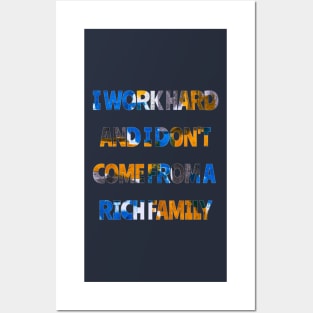 Work Hard | Rich | Money Posters and Art